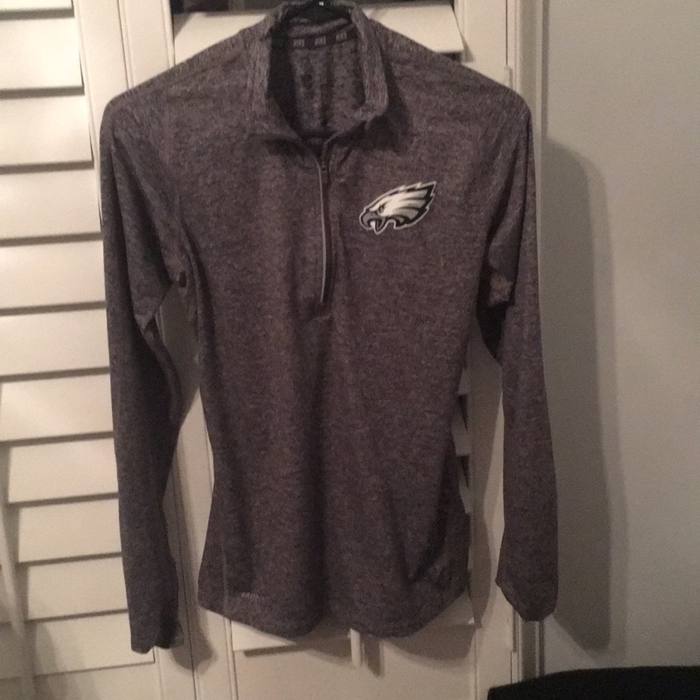 Nike dry fit NFL Eagles 3/4 zip pullover